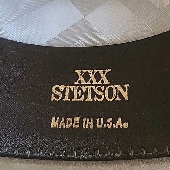 Vintage Stetson Cowboy Hat 7 1/8 Brown 2X Beaver Fur Eddie Bauer Collab USA Made - Picture 11 of 12